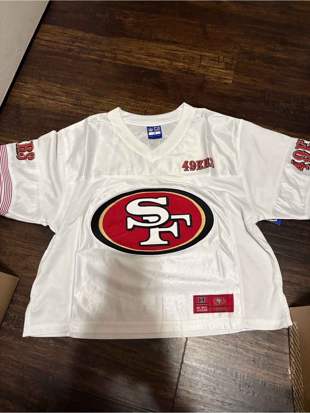 NFL San Francisco 49ers women’s size X-Large White Jersey Top